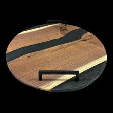 Load image into Gallery viewer, Walnut/ Black Epoxy Charcuterie
