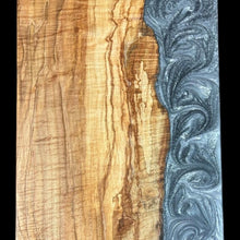 Load image into Gallery viewer, Silver Maple / Metallic Silver Epoxy Charcuterie
