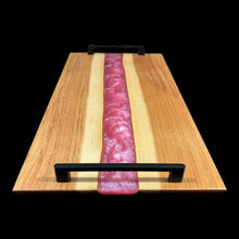 Load image into Gallery viewer, Hickory / Liquid Fire Epoxy Charcuterie
