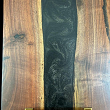 Load image into Gallery viewer, Siberian Elm / Black-Gold Epoxy Charcuterie
