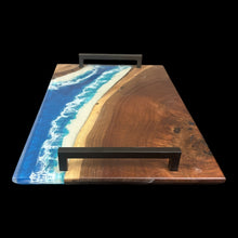 Load image into Gallery viewer, Walnut / Beachfront Ocean Charcuterie
