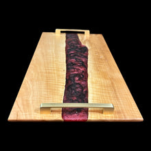 Load image into Gallery viewer, Flowering Plum / Black Dragons Breath Epoxy Charcuterie
