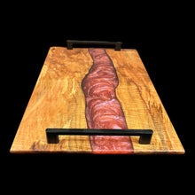 Load image into Gallery viewer, Silver Maple / Liquid Fire Epoxy Charcuterie
