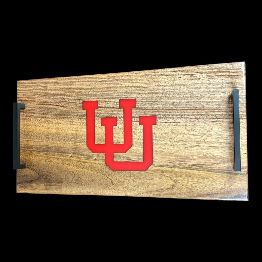 Walnut/ U of U Epoxy Charcuterie