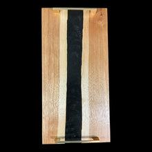 Load image into Gallery viewer, Hickory / Gold and Black Epoxy Charcuterie
