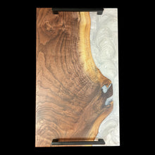 Load image into Gallery viewer, Walnut / Arctic White Epoxy Charcuterie
