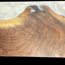 Load image into Gallery viewer, Walnut / Arctic White Epoxy Charcuterie
