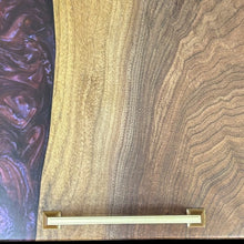 Load image into Gallery viewer, Walnut/ Dark Dragons Breath Epoxy Charcuterie
