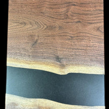 Load image into Gallery viewer, Walnut / Solid Black Epoxy Charcuterie
