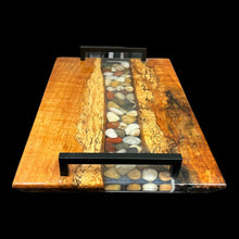 Load image into Gallery viewer, Silver Maple/ Rock Epoxy Charcuterie
