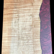 Load image into Gallery viewer, Fiddleback Maple/ Blood Red Epoxy Charcuterie
