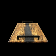 Load image into Gallery viewer, Spalted Pecan / Black Epoxy Charcuterie
