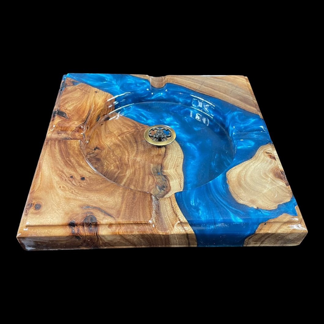 Angel Blue Elm Cigar Tray