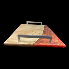 Load image into Gallery viewer, Maple / Swirled Copper Epoxy Charcuterie
