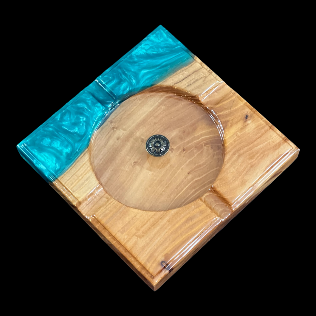 Azure Elm Cigar Tray