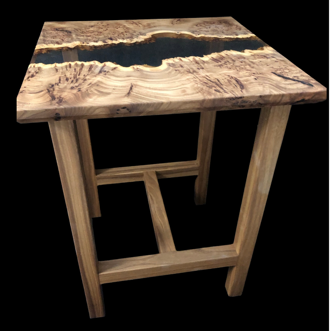 Clear Burl Endtable